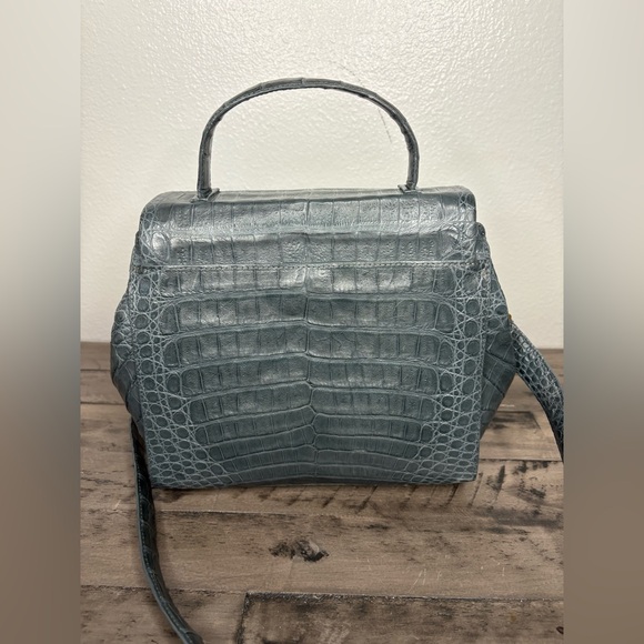 Nancy Gonzalez Gray Crocodile Crossbody Bag. Excellent Condition 😍 - Picture 2 of 10